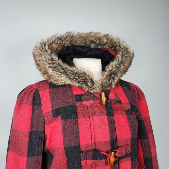 Roxy Y2K Vintage Red And Black Jacket Coat Size XL Fits Large - Picture 4 of 14